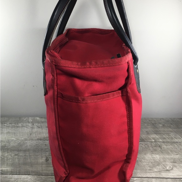 Wilderness Pride Bag Red Tote Purse Cotton Shopping Shopper Handbag Shoulder - Picture 4 of 11